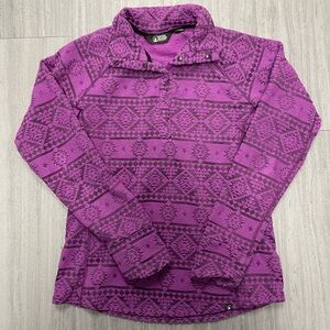 Eastern Mountain Sports Purple Patterned Sweater